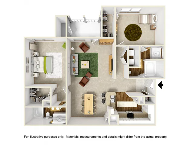 Floor plan Orchid with Sunroom Upgraded