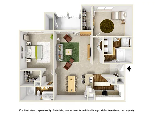 Floor plan Orchid with Sunroom Upgraded