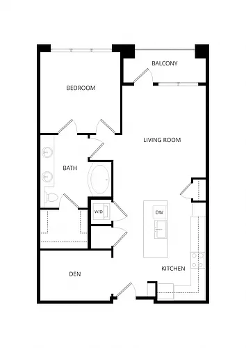 Floor plan 1X1 A4