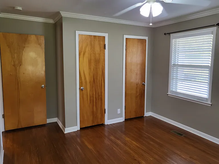 Back corner bedroom with 2 closets