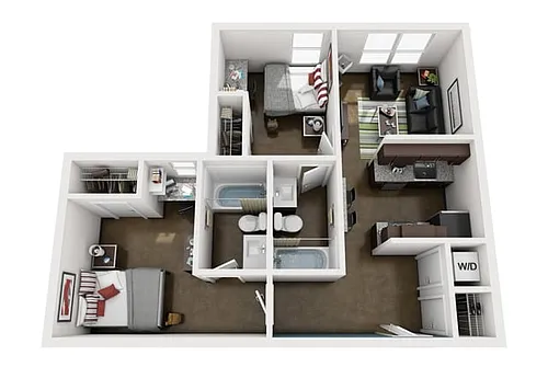 Floor plan 2BR/2BA - Elite