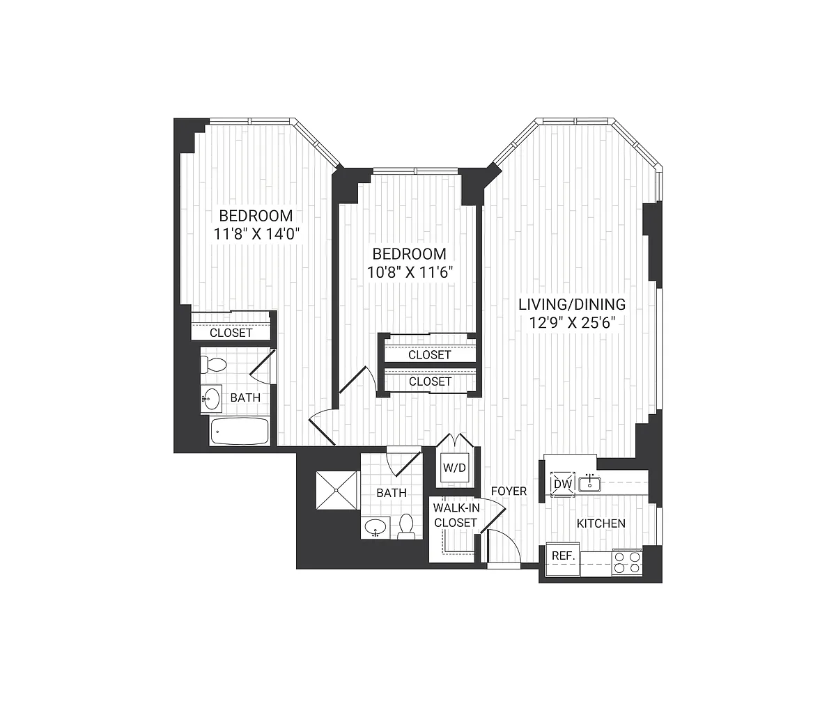 Floor plan B425 B5, B425 B5A, B425 B5C