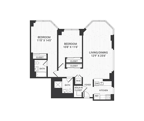 Floor plan B425 B5, B425 B5A, B425 B5C