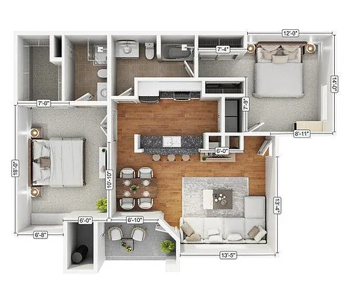 Floor plan 2B2