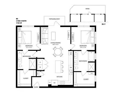 Floor plan B6