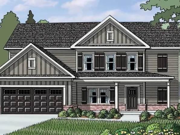 (GA)The Hayden | Front Entry Plan, Red Oak Ridge