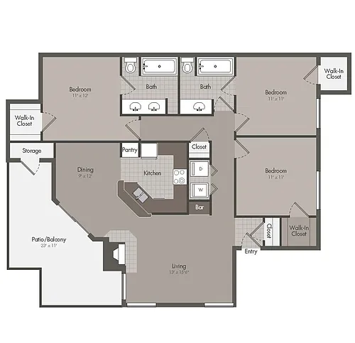 Floor plan The Tennessee Luxe