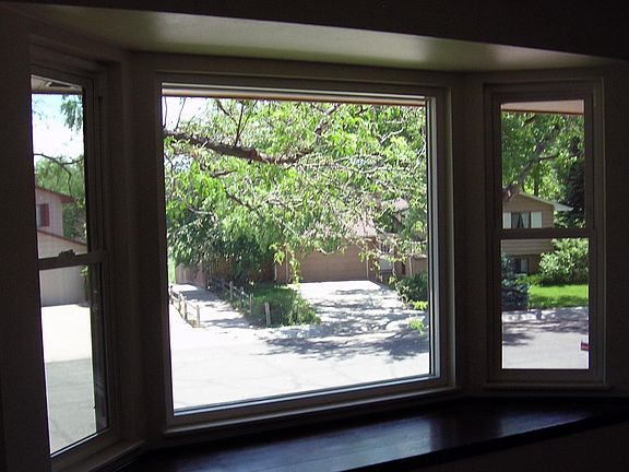 View from bay window.