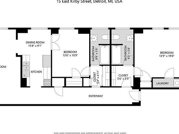 3rd image of 15 E Kirby St APT 918