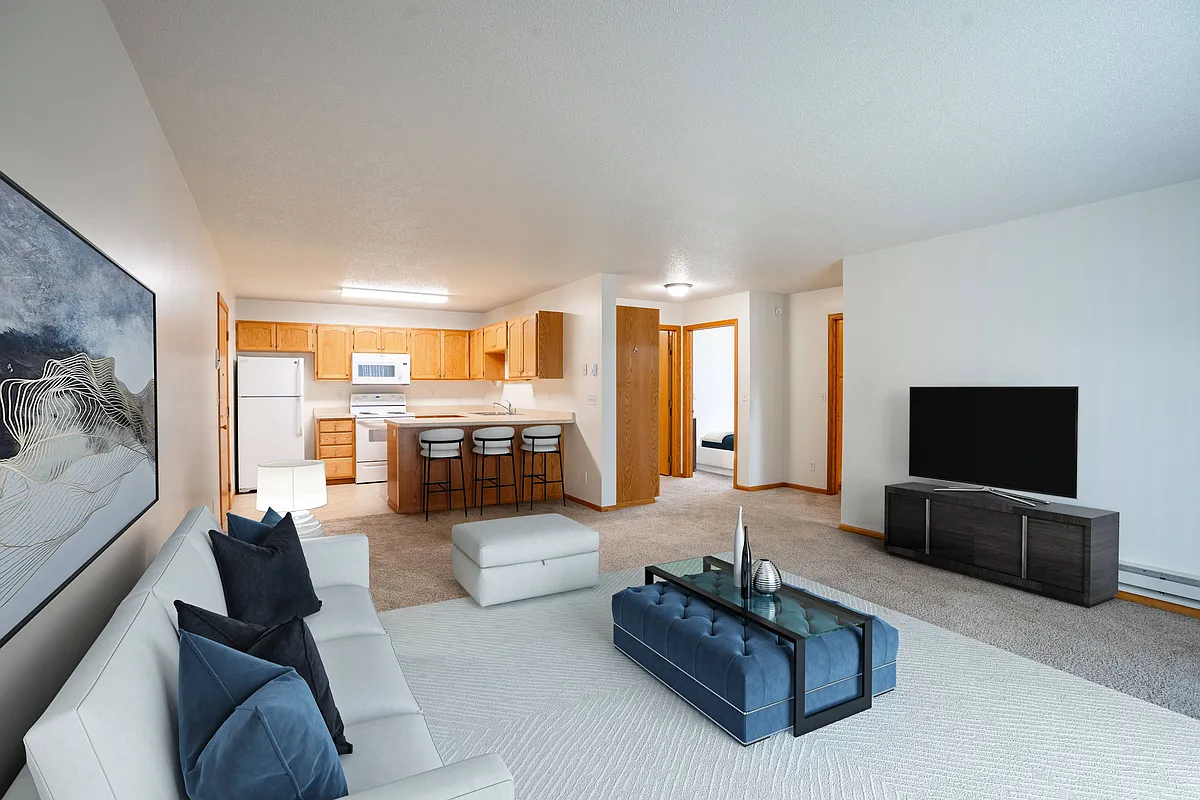 Fargo, ND Crown Court Apartments | 21A | Living - Crown Court 2