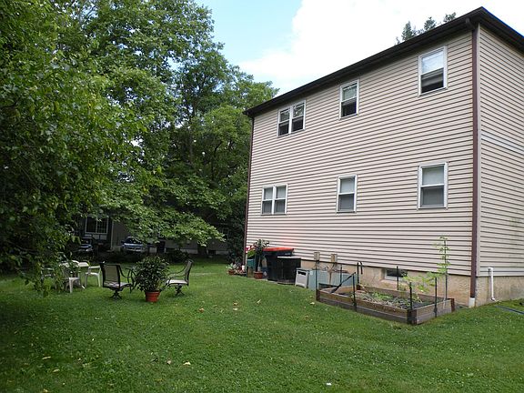 Partial fenced back yard