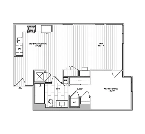 Floor plan One-Bedroom - C5