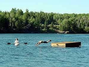 Reservoir 1/2 mile away