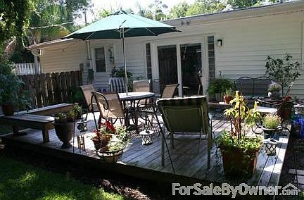 Private Side Deck
						:
						Private wood deck! Outdoor shower, private fenced side yard.