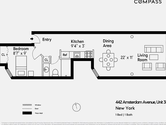 2nd image of 442 Amsterdam Ave APT 3B