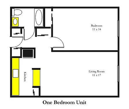 Floor plan 1BR