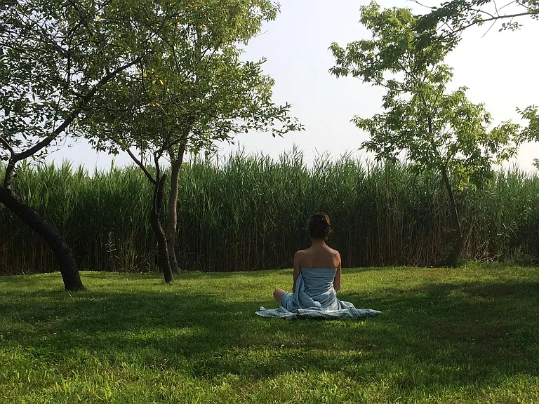 Morning sunrises over the marsh make for mediation perfection. This is the actual property, not a stock photo. Sadly, we lost one of the 90 year old cherry trees to children climbing it.