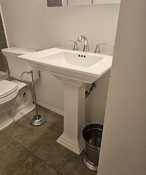 Sink and toilet