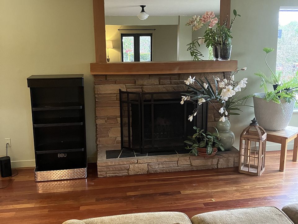 Living room fireplace