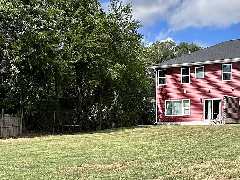 rear view of the backyard
