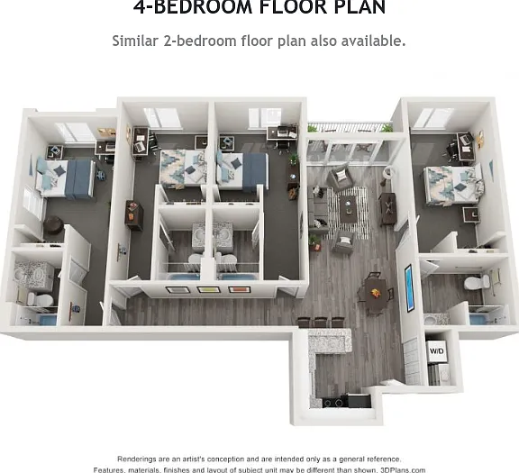 4 Bedroom Floorplan 4 Bedroom Floorplan