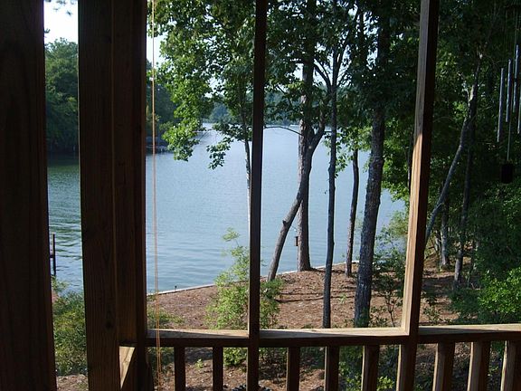 View of the lake from the front porch
