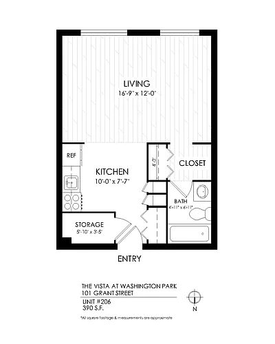 Floor plan Studio