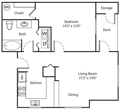 Floor plan 1X1