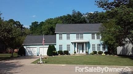 Front Exterior of House : Lot size overall is 93' x 150'