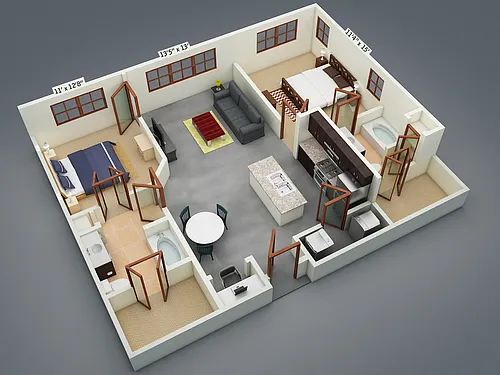Floor plan B1