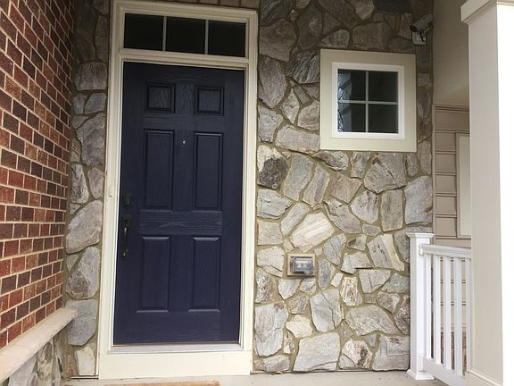 Stone front entrance