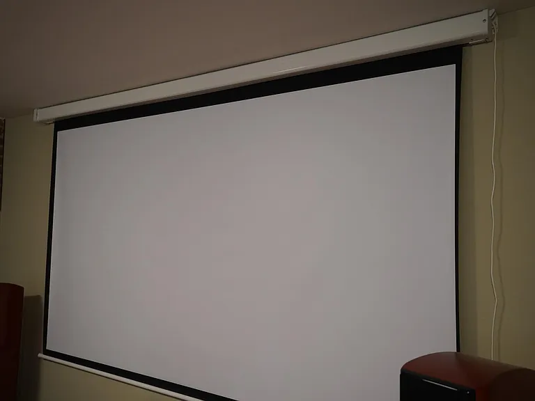120" drop-down projector screen