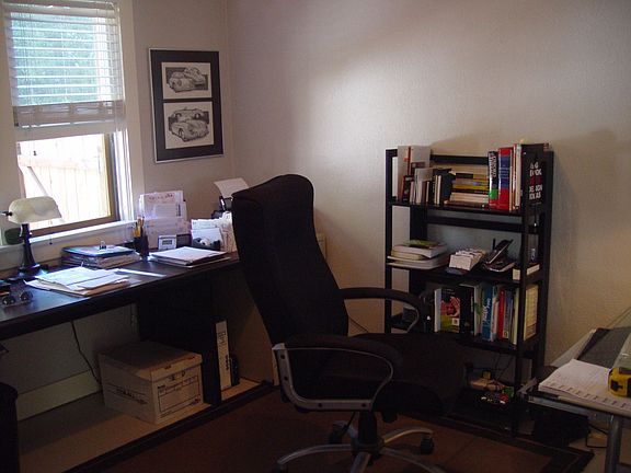 Bedroom two used as office/media room.