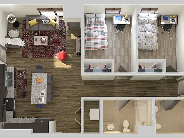 411-P3131 411 Ames 3D Floorplan 4G MD v007-Print 411-P3131 411 Ames 3D Floorplan 4G MD v007-Print