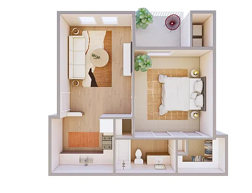 Floor plan A1E