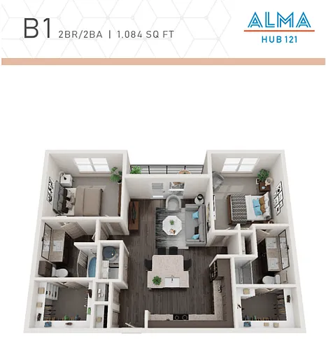 Floor plan B1