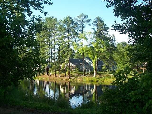 Backyard with 65 feet of waterfront 