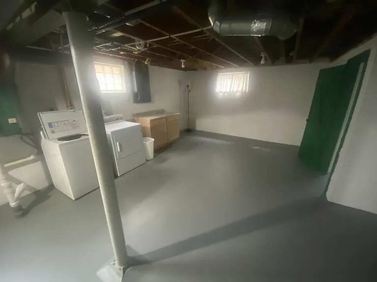 Unfinished private basement
