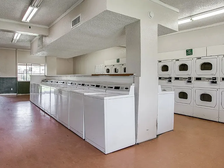 On-site laundry center for resident convenience