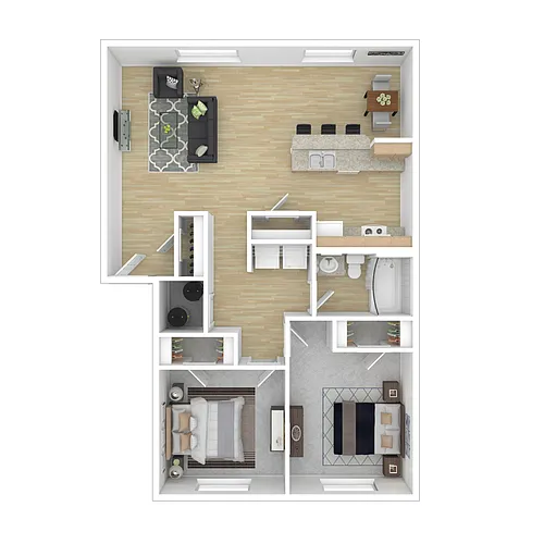 Floor plan 2x1a