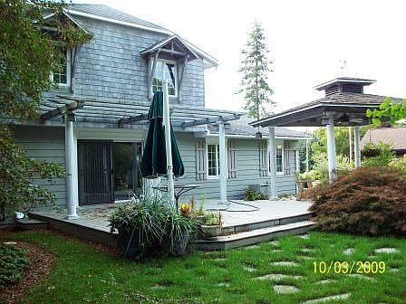 deck and gazebo with fan