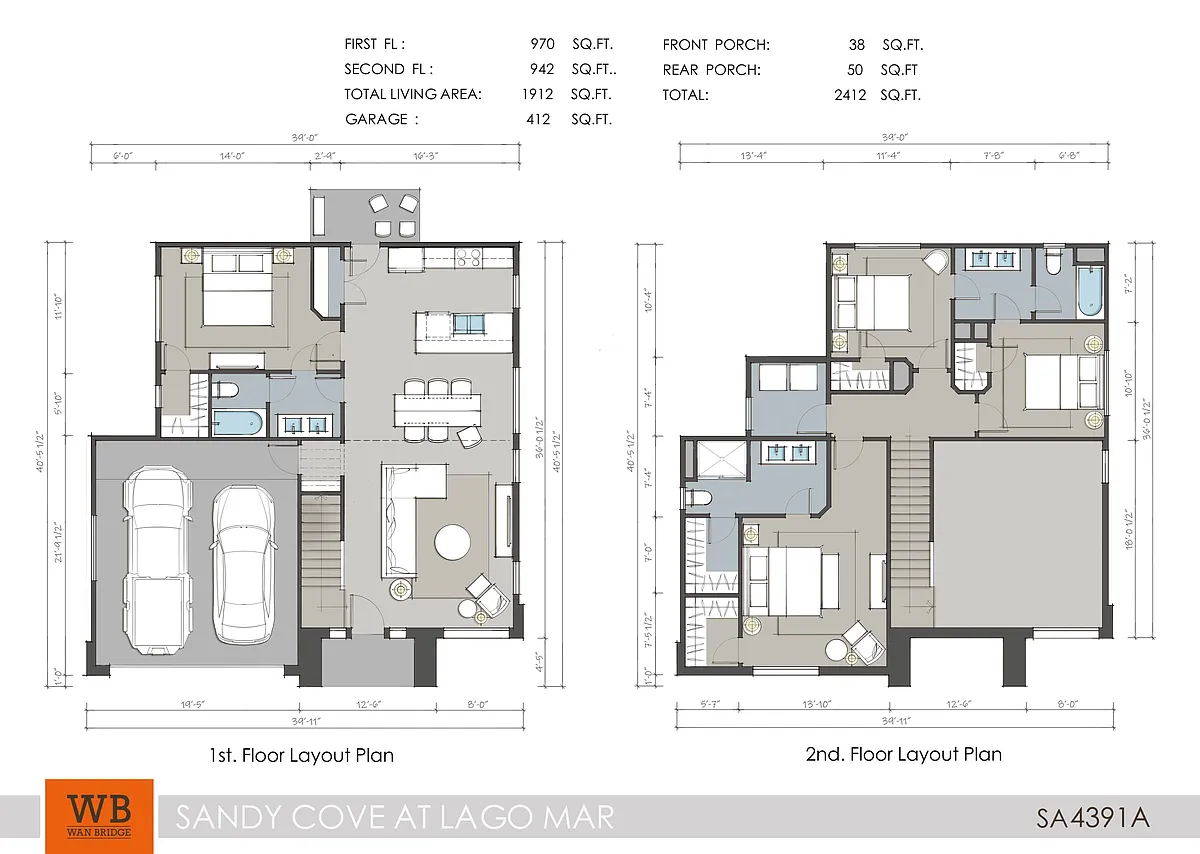 Floor plan Bluejacket