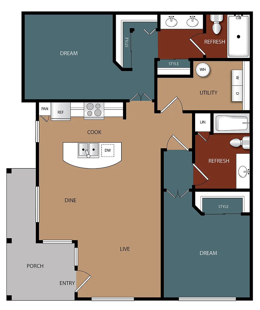 Floor plan B2-Garden
