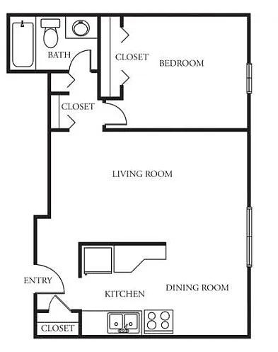 Floor plan One Bedroom