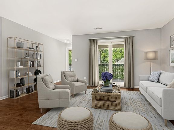 Open Living Area - virtually staged to show layout