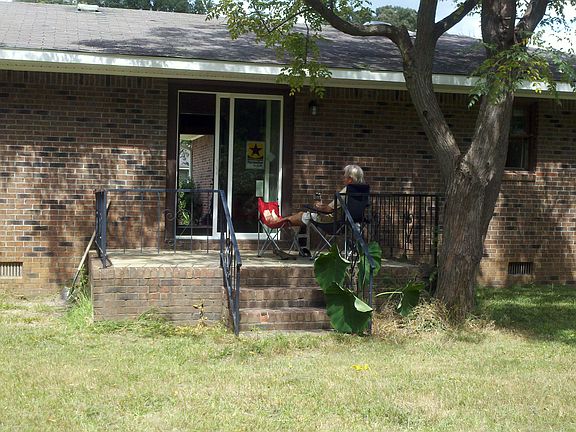 Rear of home - Raised patio 