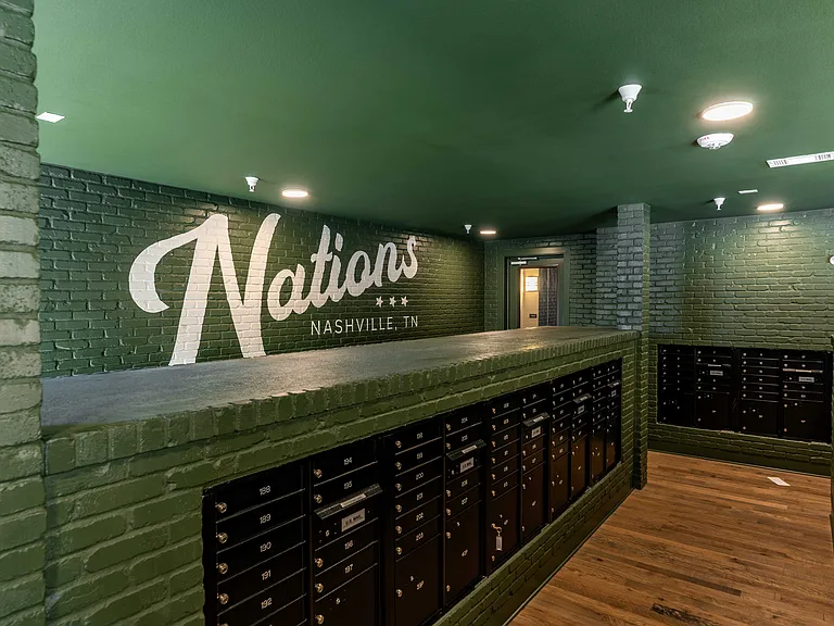 Chic mailroom.