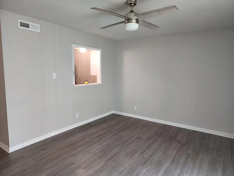 large living room, remote controlled ceiling fan