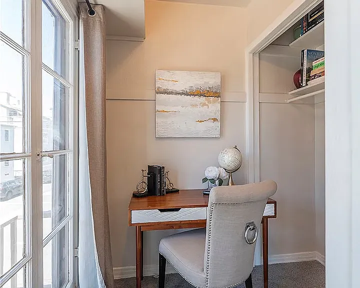 Storage or study off the living room.