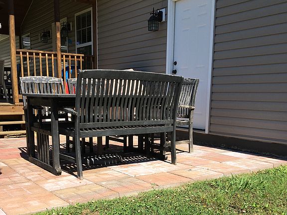 Patio off of back porch 